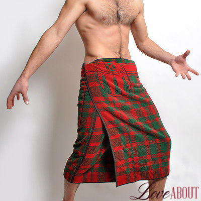 Полотенце для мужчин в виде шотландского килта